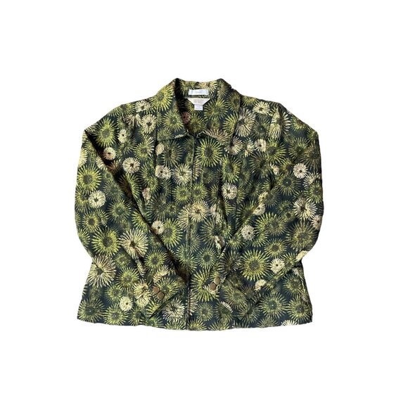 Christopher Banks Jacket Womens PM Petites Used Zip Front Shimmer - Picture 15 of 16